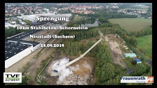 Schornstein Sprengung Neustadt TVF 25092019 [upl. by Cassi658]