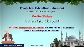 Praktik Khutbah Jumat Cara Khutbah Jumat Singkat I Download Teks PDF [upl. by Saidee]