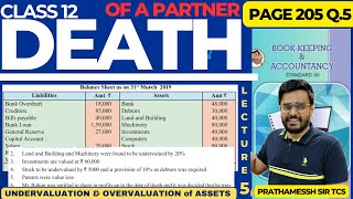 DEATH of a partner  Class 12  Page 205 Q5  lec 5  Prathamessh sir TCS [upl. by Yliak]