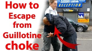 How to escape from Guillotine choke [upl. by Addy]