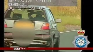 DRIVER FILMED WITH HANDS BEHIND HEAD AT 100 KMH  BBC NEWS [upl. by Mairb]