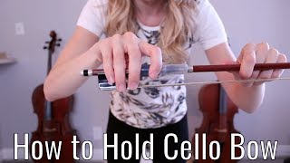 How to Hold Cello Bow  Cello Bow Hold Beginning Cello Lesson How to Play Cello [upl. by Vinia143]