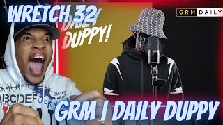 FIRST TIME HEARING  Wretch 32  Daily Duppy  GRM Daily  REACTION [upl. by Lehcin]