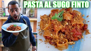 Pasta al sugo FINTO 😳 Ricetta post natale LEGGERA 🎅🏼 [upl. by Shere815]