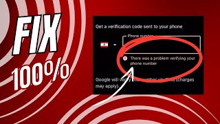 There was a problem verifying your phone number  Gmail Account  Fix 2024 [upl. by Ayyidas]