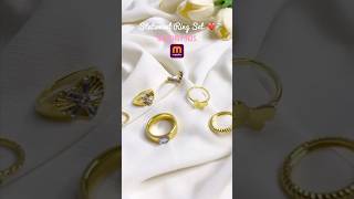 Statement Ring  Anti Tarnished Ring korean unboxing shorts [upl. by Poppy]