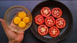 Just add eggs to tomatoes and enjoy the most delicious recipe in just 5 minutes [upl. by Aubarta]