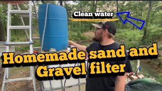 Homemade sand and gravel water filter [upl. by Ajet]