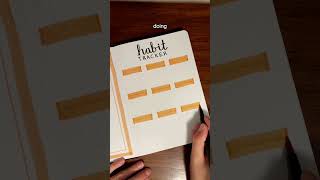 October bullet journal setup 🧡 hope we all have a good month bulletjournal bujo habittracker [upl. by Anitnemelc]