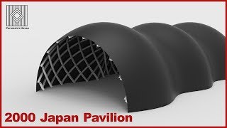 Expo 2000 Japan Pavilion  Rhino Tutorial [upl. by Darnell]