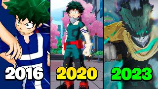 EVOLUÇÃO de Boku no Hero Academia Nos Jogos [upl. by Electra]