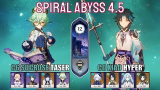 C6 Sucrose Taser Double Hydro amp C0 Hyper Xiao  Abyss 4 5 Floor 12 [upl. by Madanhoj]