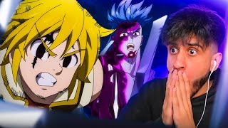 DEMON MELIODAS IS CRAZY  SEVEN DEADLY SINS PRISONERS OF THE SKY REACTION [upl. by Cerf]