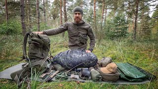 Loadout Militärausrüstung für Biwak Overnighter Bushcraft und Surviva [upl. by Lammond867]