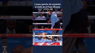 Esté limpio gancho me hizo recordar al Púas Olivares boxing [upl. by Guevara709]