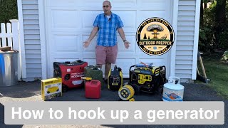 How to hook up a generator to your house or power devices Must know information [upl. by Bartlett954]