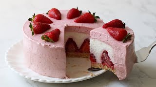 Strawberry cheesecake No Bake  Sophia [upl. by Yzeerb]