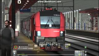 TS2014 HD HRQ OBB Railjet Siemens ES64U2 Class 1116 Taurus With 14 Car IC Train on Snowey NEC [upl. by Kissner]