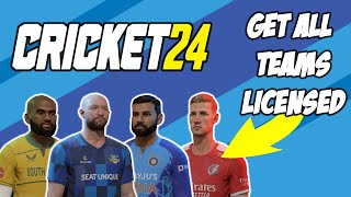 How To Get All Licensed Teams on Cricket 24  Cricket 24 Tutorial [upl. by Wilhelmina]