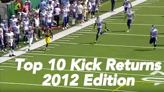 CFL Top 10 Kick Return Touchdowns of 2012 [upl. by Adiuqal]