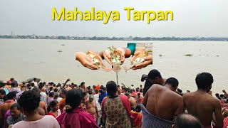 Mahalaya Tarpan  Whole Tarpan Ritual Step by Step with Mantra [upl. by Acinorrev]