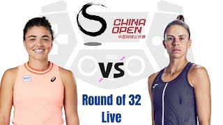 Jasmine Paolini vs Magda Linette  Round of 32  WTA China Open 2024 Live [upl. by Tanaka882]