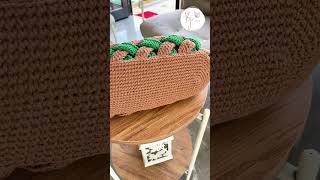 🥰 HARİKA OLDU 💯 ÖRGÜ ÇANTA YAPIMI  TIĞ İŞİ FARKLI ÇANTA  YENİ ÖRGÜ ÇANTA MODELLERİ crochetbag [upl. by Pearline]