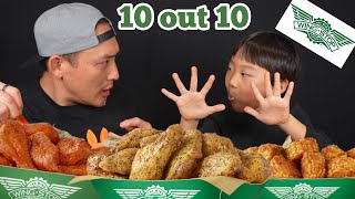 Bonein Wings or Boneless WINGSTOP Mukbang [upl. by Amrak328]