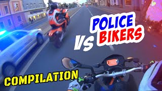 Bikers VS Cops 2024  Best Motorcycle Police Chases FUNNY [upl. by Mckenna]