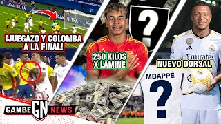 ¡COLOMBIA A LA FINAL¡GOLAZO ROJA Y🇨🇴 lLa VERDAD de 250MDE X YAMAL🤑OFICIAL NUEVO DORSAL MBAPPÉ [upl. by Mukund]