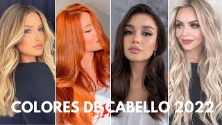 TENDENCIAS COLORES DE CABELLO 2022  TU MODA IDEAL [upl. by Eidnim699]