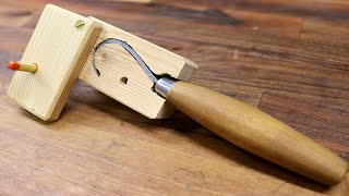 How To Make A Wooden Swivel Spoon  Hook Knife Sheath  Lee Stoffer [upl. by Billat]