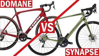 Domane vs Synapse  Ultimate Endurance Road Bike Head To Head [upl. by Donald]