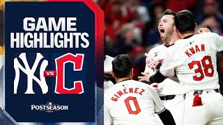 Guardians vs Yankees ALCS Game 3 Highlights 101724  MLB Highlights [upl. by Htiek]