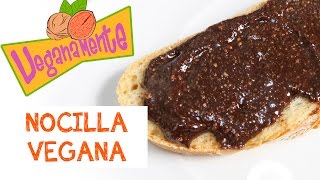 🍫 NUTELLA Casera o CREMA DE CACAO 🌰  Recetas Veganas  Veganamente [upl. by Nimar]