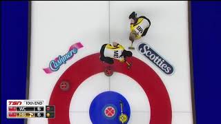 scotties2018 F10E Jones MB vs Einarson WC [upl. by Skolnik]