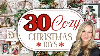 ⭐️ MEGA VIDEO ⭐️ 30 Cozy Farmhouse Christmas DIYS to try in 2024 [upl. by Nabi415]