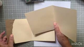 EASY No Sew Junk Journal July Journal Tutorial using Manila Folders [upl. by Desta]