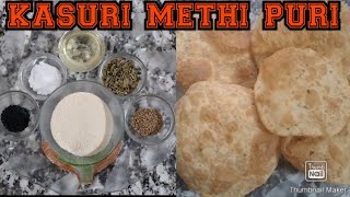 kasuri methi puri recipe sharaKaJahan [upl. by Sarnoff872]