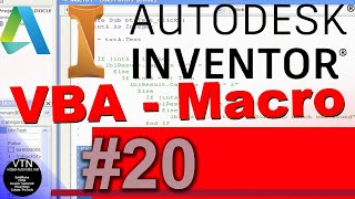 AutoDesk INVENTOR VBA 20  MsgBox Function [upl. by Jenilee254]