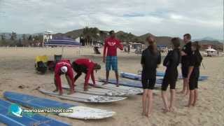 Learn to Surf in Los Cabos Mario Surf School [upl. by Stannwood]