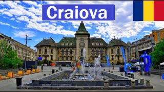 Romania Craiova walking tour in city center 2024 4K [upl. by Yager901]