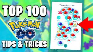 TOP 100 Pokémon GO Tips and Tricks [upl. by Ainahpets]