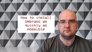 How to install umbraco as quickly as possible 5 mins [upl. by Canice837]