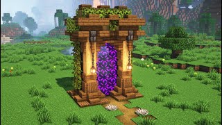 Minecraft Nether Portal Design  Tutorial [upl. by Lakin56]