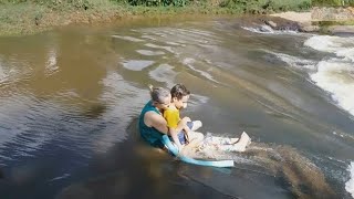 BANHO NO RIO COM FAMÍLIA E AMIGOS  VIDA NA ROÇA  COISAS DA ROÇA  NATUREZA  RECANTO SOSSEGO [upl. by Phelia]