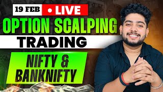 19 February Live Trading  Live Intraday Trading Today  Bank Nifty option trading live Nifty50 [upl. by Etnom590]