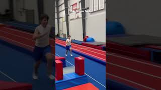 Fails😭 trampoline flips carolinaelite tumbling goviral [upl. by Stier953]