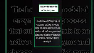 induced fit model of enzyme biology [upl. by Erroll]