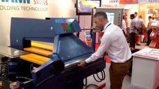 Thalmann sheet metal folding machine bending a Ushape corner part [upl. by Adnawyek509]